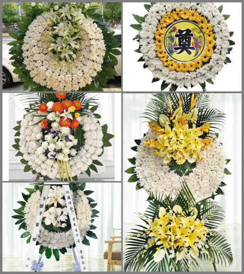 广东揭阳市普宁市麒麟镇潮围村花圈速递