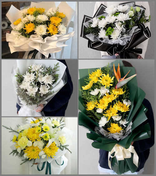 广东揭阳市普宁市麒麟镇潮围村白事花束代送